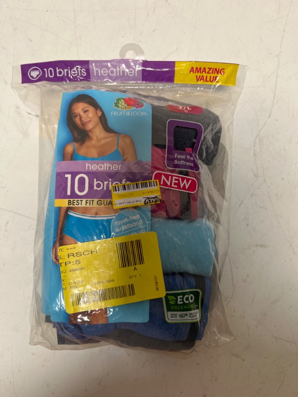 Photo 2 of Fruit of the Loom Women's 10pk Cotton Briefs