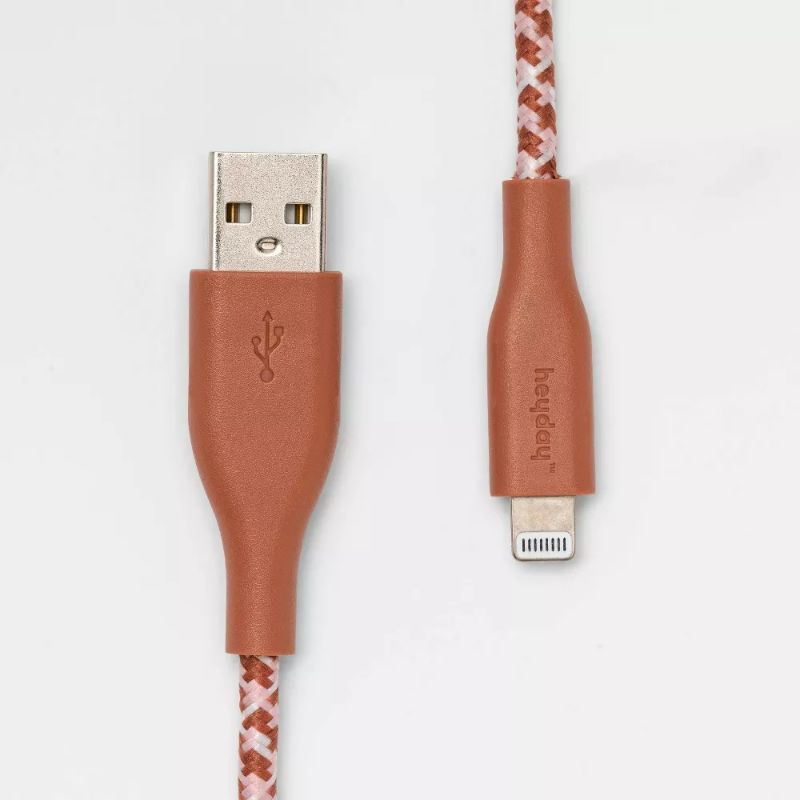 Photo 1 of Lightning to USB-A Braided Cable - heyday™ White & Yellow 