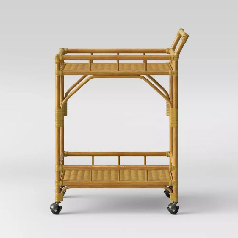 Photo 1 of Cassia Rattan Bar Cart - Opalhouse™