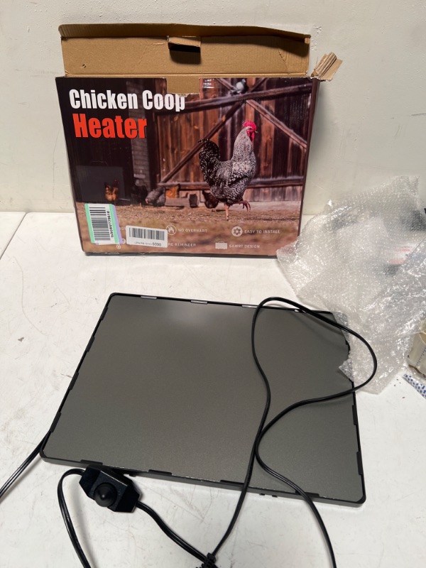 Photo 2 of Fuzzy-Bird Chicken Coop Heater Chicken Heater Chicken Heat Coop Heater Heating Panel for Chicken Grey