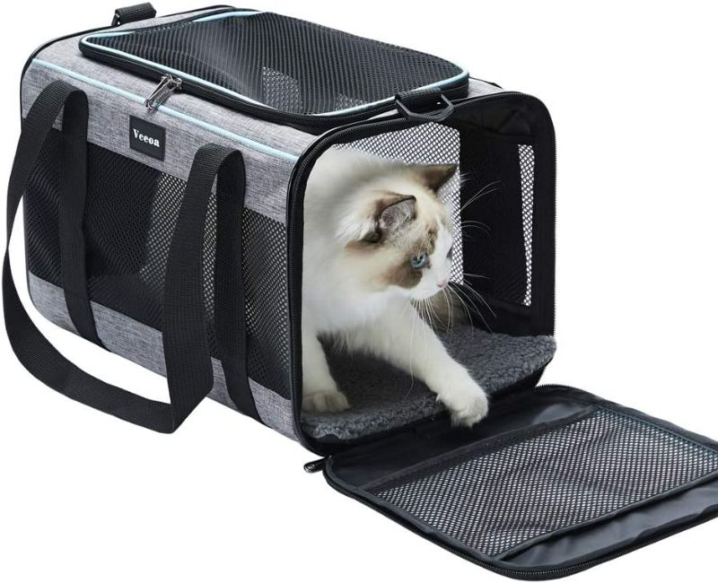 Photo 1 of Vceoa Carriers Soft-Sided Pet Carrier for Cats