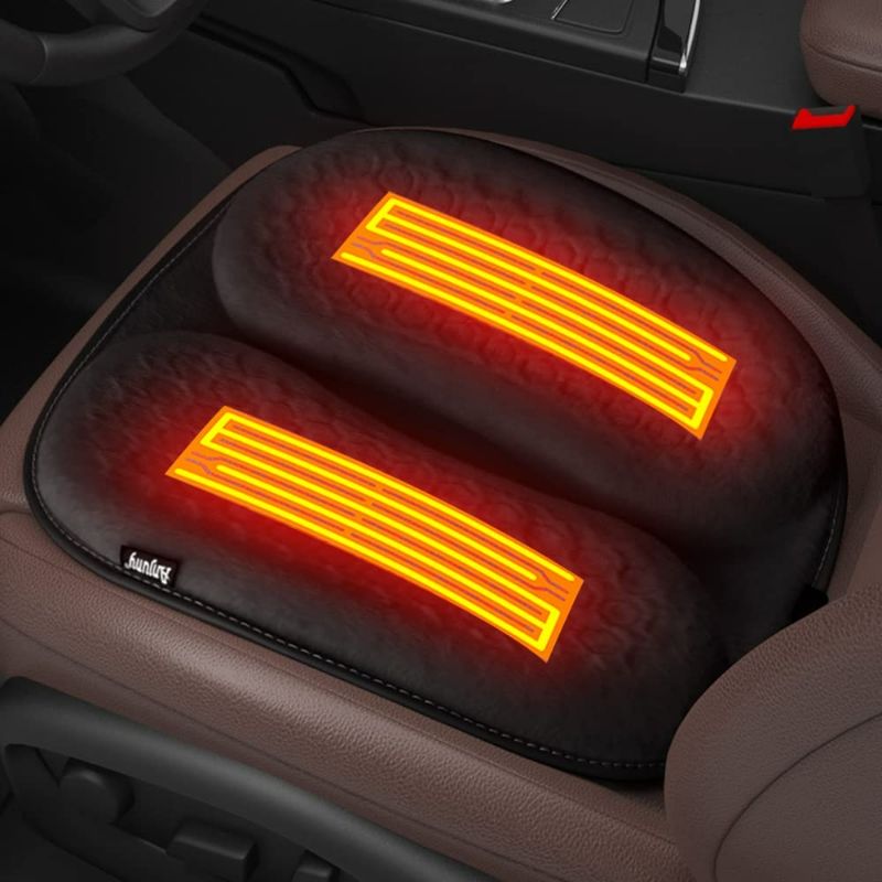 Photo 1 of EXZEIT Warm Seat Cushion for Office Chair, Car, Camping Chair, Courtyard Chair, Keep Your Seating Warm in Winter, USB Connected.