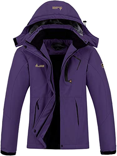 Photo 1 of Outdoor Sport Women's Waterproof Ski Jacket Warm Winter Snow Coat Mountain Windbreaker Hooded Raincoat Jacket