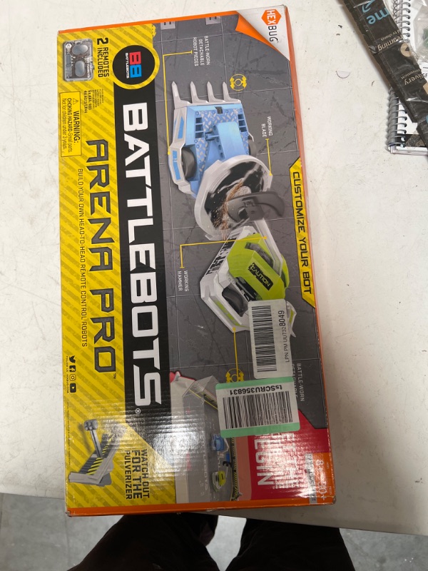 Photo 3 of HEXBUG BattleBots Arena Pro - Build Your Own Battle Bot with Arena Game Board and Accessories - Remote Controlled Toy for Kids - Batteries Included with Hex Bug Set