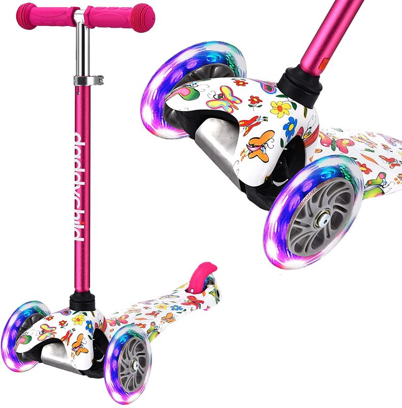 Photo 1 of 3 Wheel Scooters for Kids, Kick Scooter for Toddlers 3-8 Years Old, Boys and Girls Scooter with Light Up Wheels, Mini Scooter for Children
