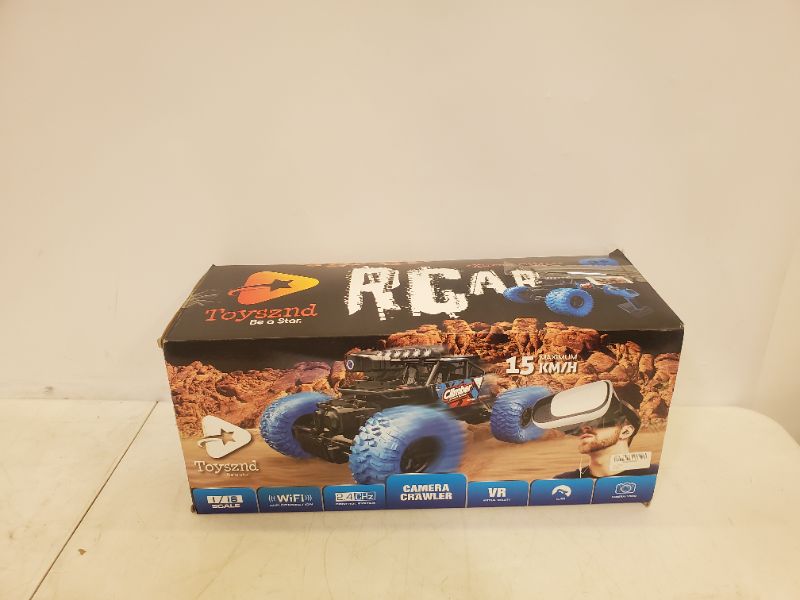 Photo 5 of Toysznd Climber Speed Buggy: Blue Toy Stunt Race Rockcrawler Car with Remote Control, BVR Glasses, 
