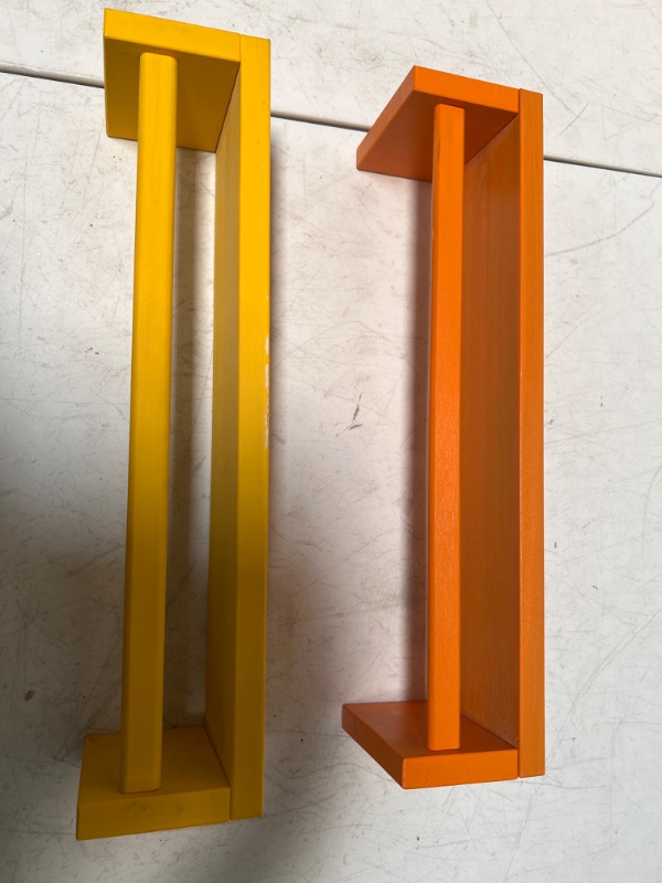 Photo 3 of Orange & Yellow Hanging Shelves 16" 