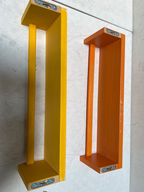 Photo 2 of Orange & Yellow Hanging Shelves 16" 