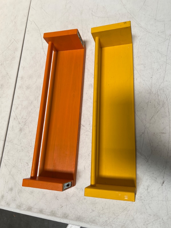 Photo 1 of Orange & Yellow Hanging Shelves 16" 