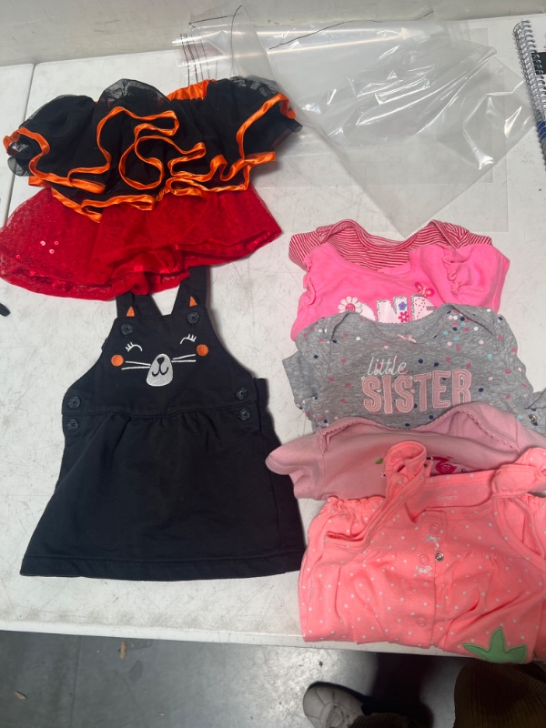 Photo 1 of 8-pack Babygirl Clothes, Multi-colored, Tutus, Shirts, Overalls