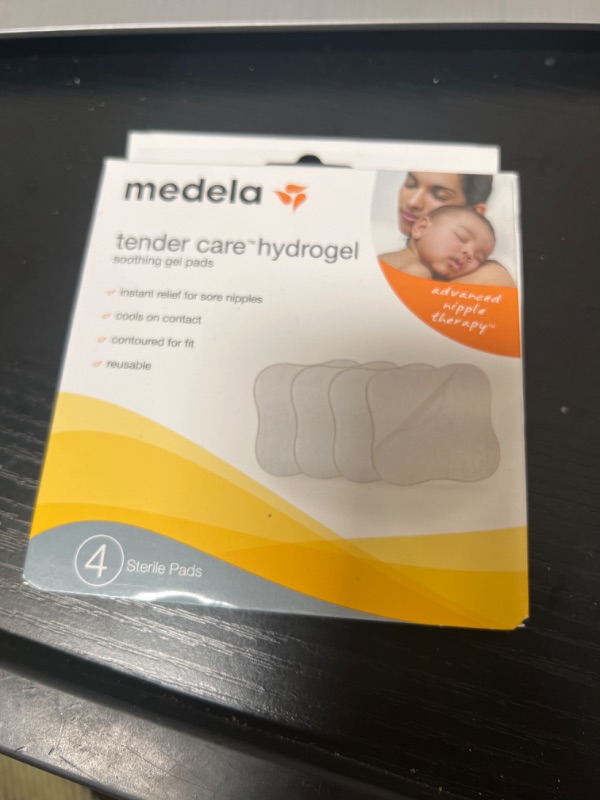 Photo 2 of Medela Soothing Gel Pads for Breastfeeding, 4 Count Pack, Tender Care HydroGel Reusable Pads, Cooling Relief for Sore Nipples from Pumping or Nursing
