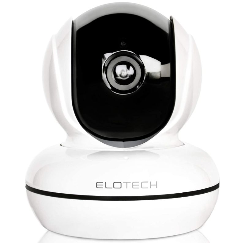 Photo 1 of ELOTECHHome Security IP Camera 1080P HD - Baby, Kids, Pet, Nanny Best Monitor - Wireless WiFi Internet Smart Indoor Surveillance Camera with Night Vision, Pan/Tilt, Two Way Audio, Motion Sensor, SD Card Slot
