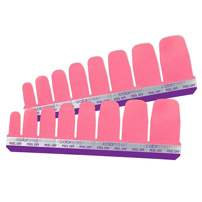 Photo 1 of Color Street Pedicure Nail Polish Strips in Choice of Color (Strawberry Sunrise)
