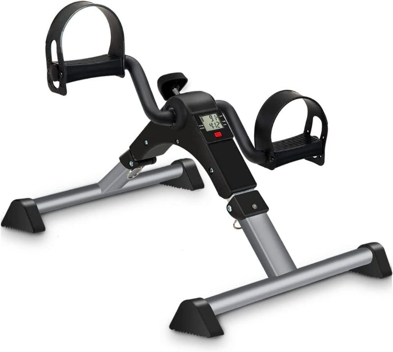 Photo 1 of GOREDI Under Desk Bike Pedal Exerciser, Upper & Lower Peddler Exerciser for Seniors with LCD Display, Fitness Folding Exerciser Peddler for Arm & Leg Workout
