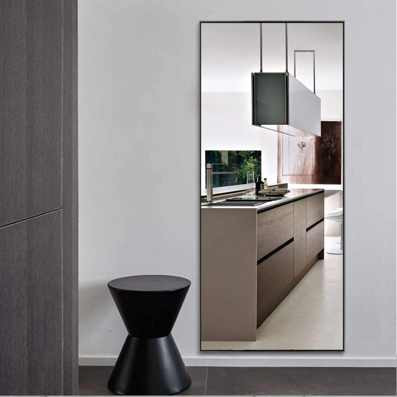 Photo 1 of MIRUO 59"x16" Full Length Mirror Wall Mirror Full Length Body Mirror Floor & Full Length Mirrors for Wall Bathroom Mirror Body Mirror Black Mirror Large Mirror Big Mirror
