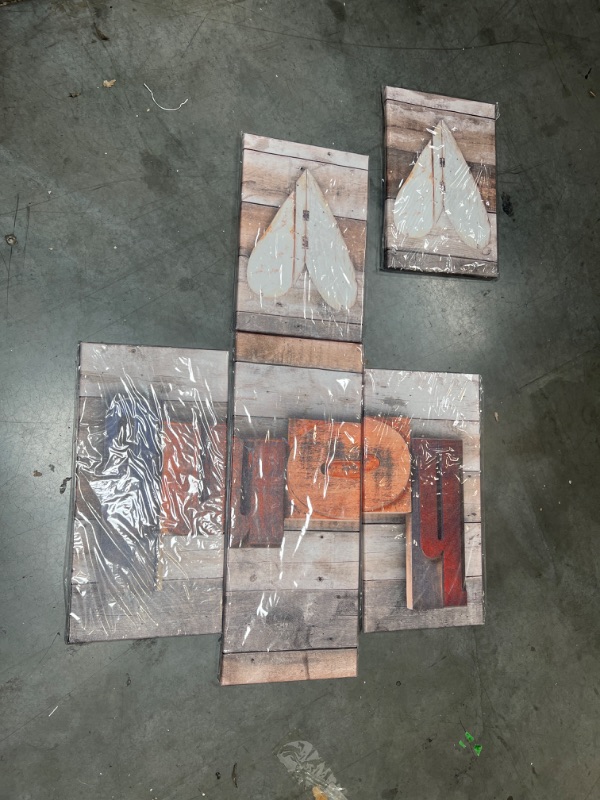 Photo 1 of 5 Piece Modern Abstract Canvas Art Wall Home Sweety Artwork Picture Oil Painting for Bedroom Living Room