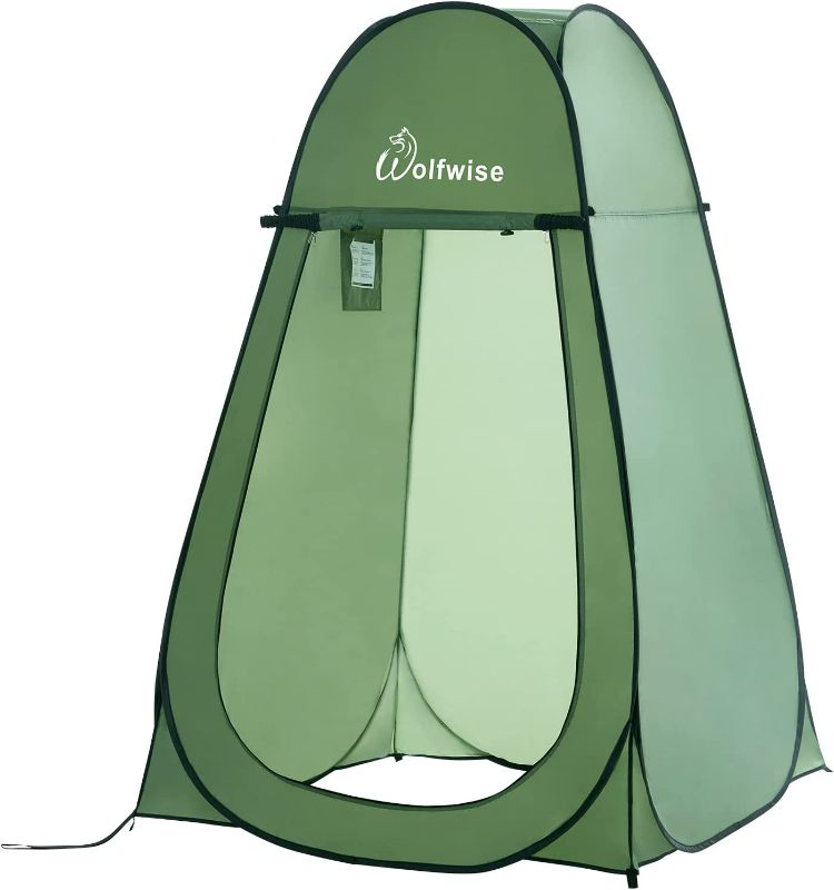 Photo 1 of WolfWise Portable Pop Up Privacy Shower Tent Spacious Changing Room for Camping Hiking Beach Toilet Shower Bathroom
