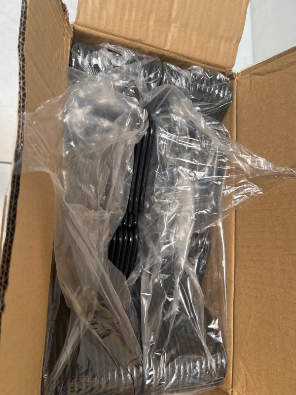 Photo 1 of Bagail Black Plastic Hangers 60 pack 