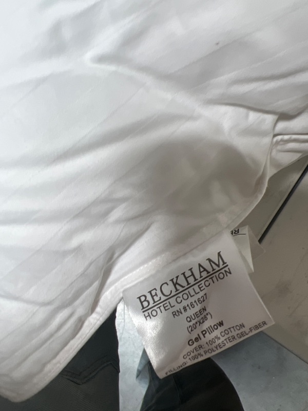 Photo 3 of Beckham Hotel Collection Bed Pillow Standard / Queen Size  - Down Alternative Bedding Gel Cooling Pillow for Back, Stomach or Side Sleepers
