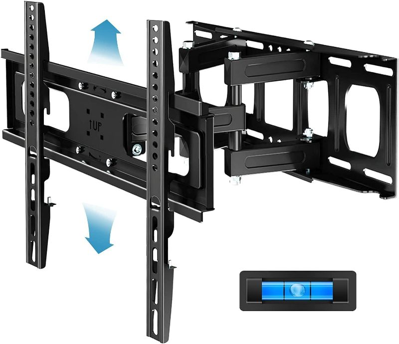 Photo 1 of Everstone TV Wall Mount Fit for Most 26"-60" TVs Dual Articulating Arm Full Motion Tilt Swivel Bracket 14" Extension Arm,LED,LCD,OLED& Plasma Flat Screen TV,Curved TV,Up to VESA 400mm,HDMI cable
