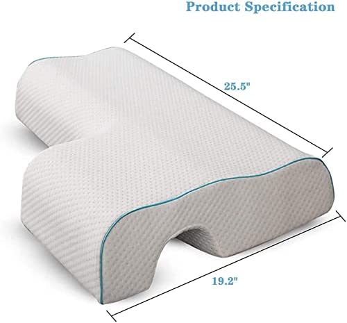 Photo 1 of Emoseony Arched Cuddle Pillow,Couples Pillow with Slow Rebound and Breathable Memory Foam,Couple Cuddle Sleep Pillow for Anti Pressure Hand (Left)