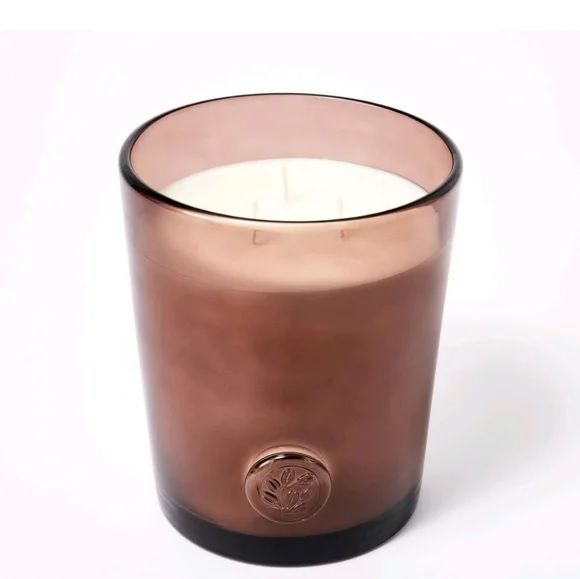 Photo 1 of THRESHOLD BY Studio Mcgee -  380z Colored Glass Candle - Pomegranate & Cedar