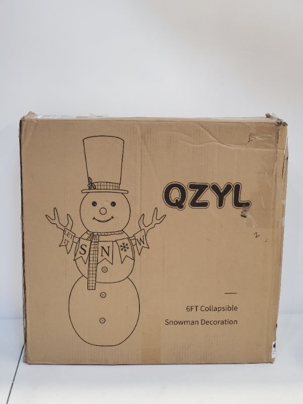 Photo 4 of "QZYL - 6FT Collapsible Snowman Christmas Decoration