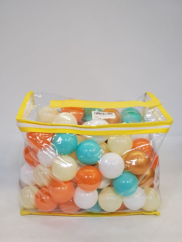 Photo 3 of Sunwhat -  100pc Plastic Balls for Ball Pit,Crush Proof, Non Toxic for Baby Toddler Ball Pit with Storage Bag, Play Tents & Indoor & Outdoor