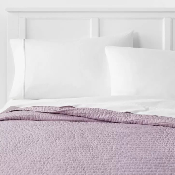 Photo 1 of Room Essentials - Full/Queen Garment Washed Microfiber Quilt - light purple