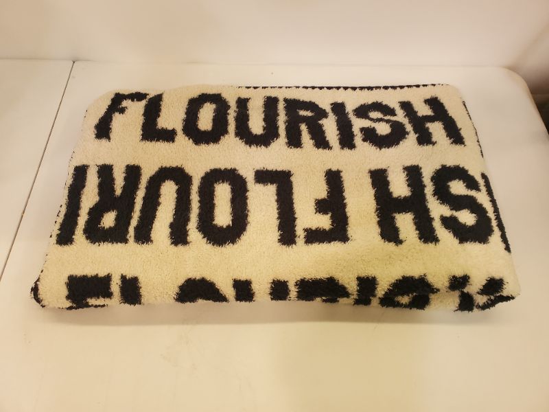 Photo 4 of Rayo & Honey  - 'Flourish' Printed Sherpa Throw Blanket Black -  60 Inches (L), 50 Inches (W)