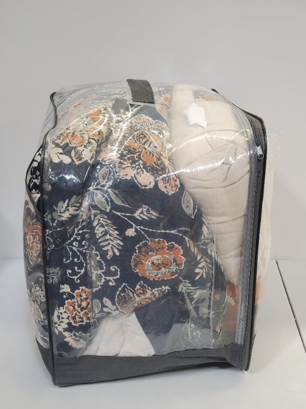 Photo 5 of Threshold - 8 Piece Stitched Floral Comforter Set - Queen