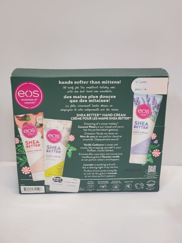 Photo 3 of ESO Holiday Collection, Hand Care Essentials, Hand Cream Trio- Coconut, Vanilla Cashmere, and Lavender, 24-Hour Hydration, 2.5 oz, 3-Pc, Clear