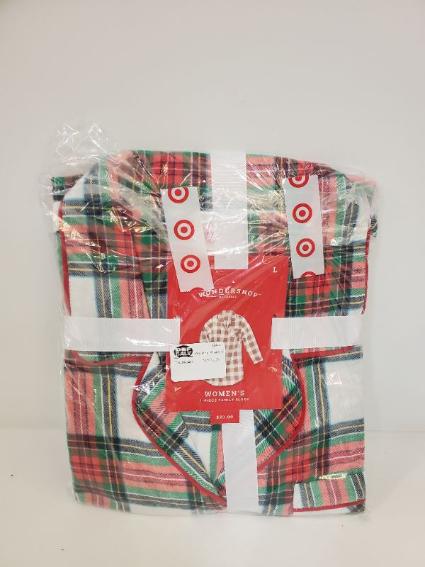Photo 1 of Women's Wondershop Holiday Plaid Flannel Matching Family Pajama NightGown - L