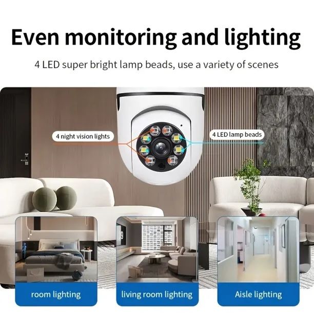 Photo 3 of WIFI PANORAMA CAMERA - Smart Home Wireless WIFI Bulb Mini Camera LED