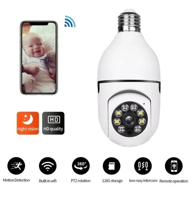 Photo 2 of WIFI PANORAMA CAMERA - Smart Home Wireless WIFI Bulb Mini Camera LED