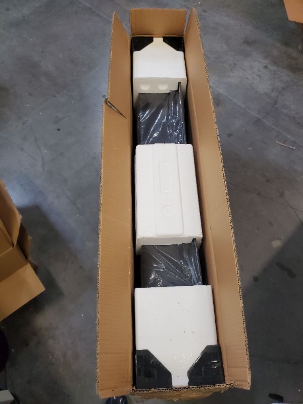 Photo 3 of LITSDFM 36 Inch Electric Fireplace, Recessed and Wall Mounted Fireplace, Fireplace Heater and Linear Fireplace, with Timer, Remote Control, Adjustable Flame Color, 750/1500W, Black 