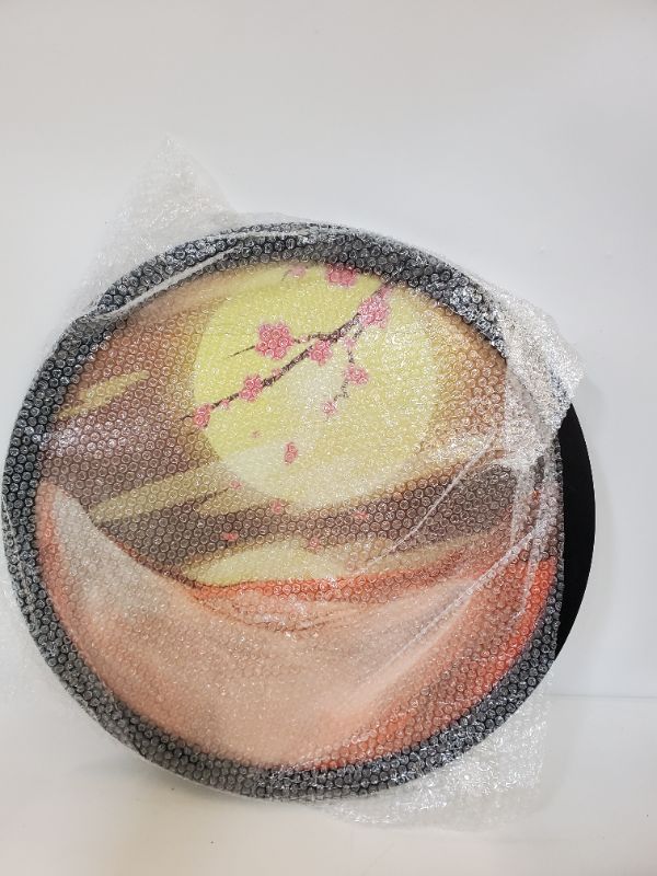 Photo 4 of 17.3" DIY Moving Sand Art Picture Round Glass 3D Sandscapes Wall Art Decorations
