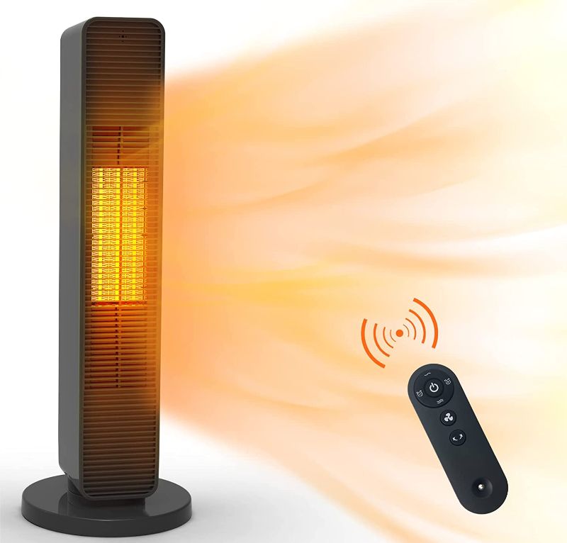 Photo 1 of ELECTRIC PORTABLE TOWER FAN HEATER MODEL SH01 - BLACK 