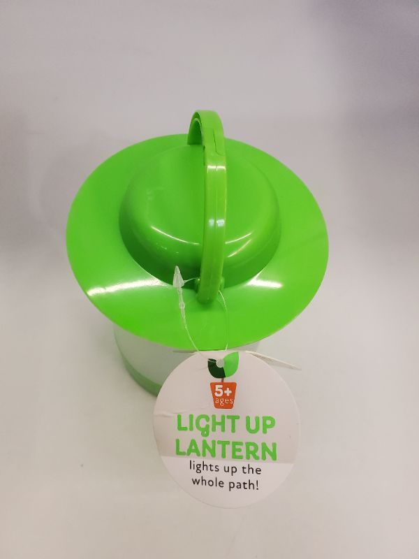 Photo 3 of Green Light up Lantern with Built in carrying handle - 3 light features  - White , Neutral and Red  