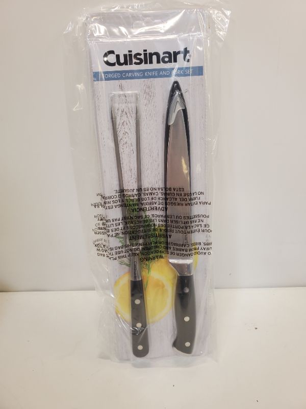 Photo 3 of Cuisinart Triple Rivet Carving Knife and Fork Set - C77TRCS-2P2