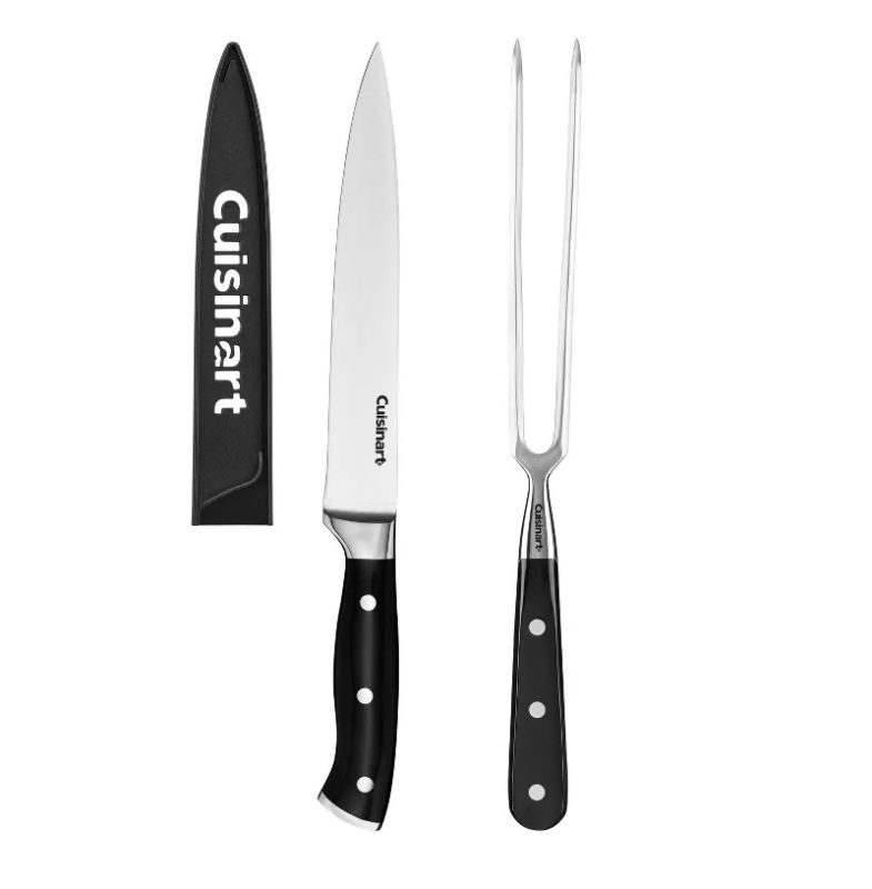 Photo 1 of Cuisinart Triple Rivet Carving Knife and Fork Set - C77TRCS-2P2