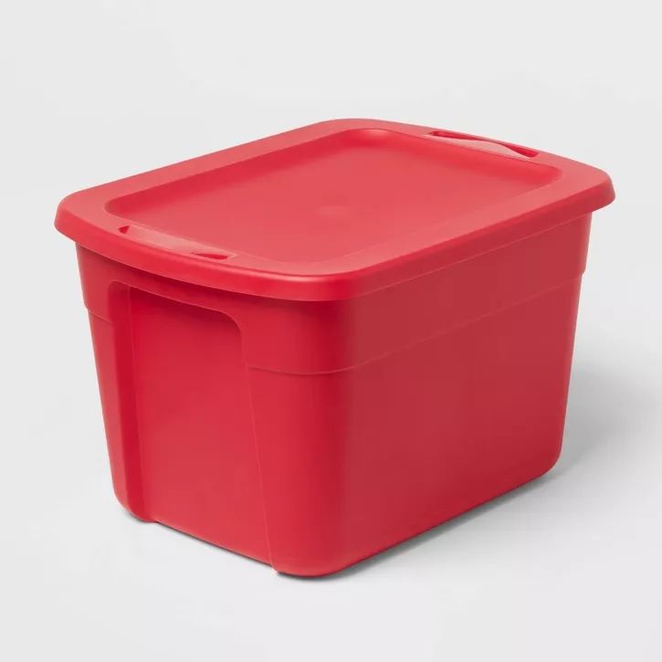 Photo 1 of Brightroom - 18gal Non-Latching Tote Red
