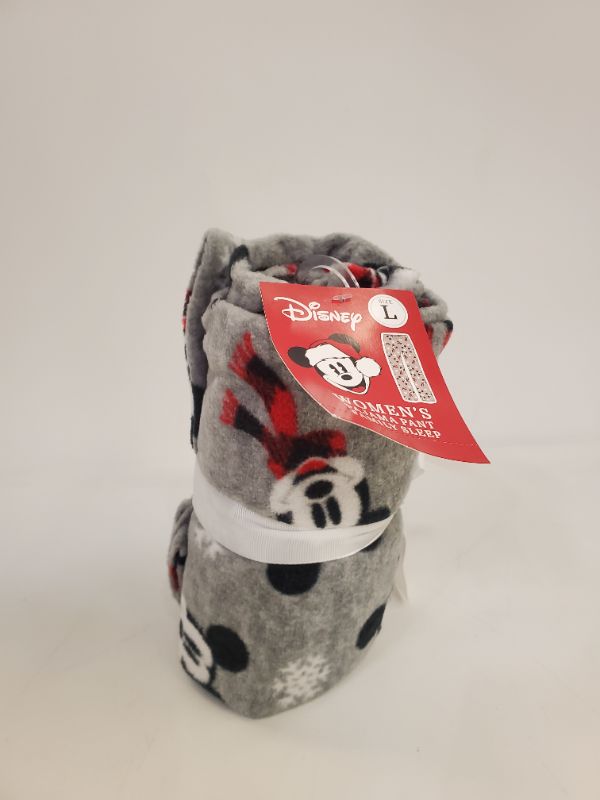 Photo 1 of Holiday Mickey Mouse Fleece Women's Pajama Pants - SIZE L