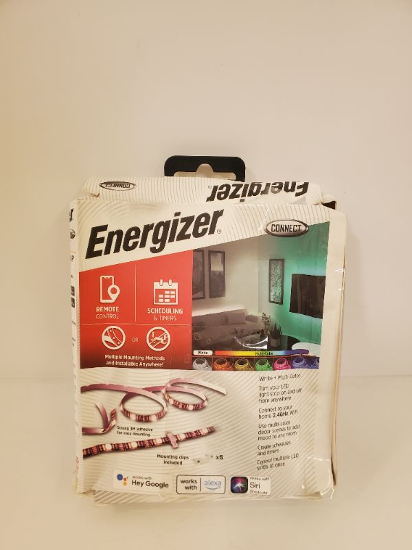 Photo 4 of Energizer Multicolor & White Smart LED Light Strip EIS2-1000-RGB