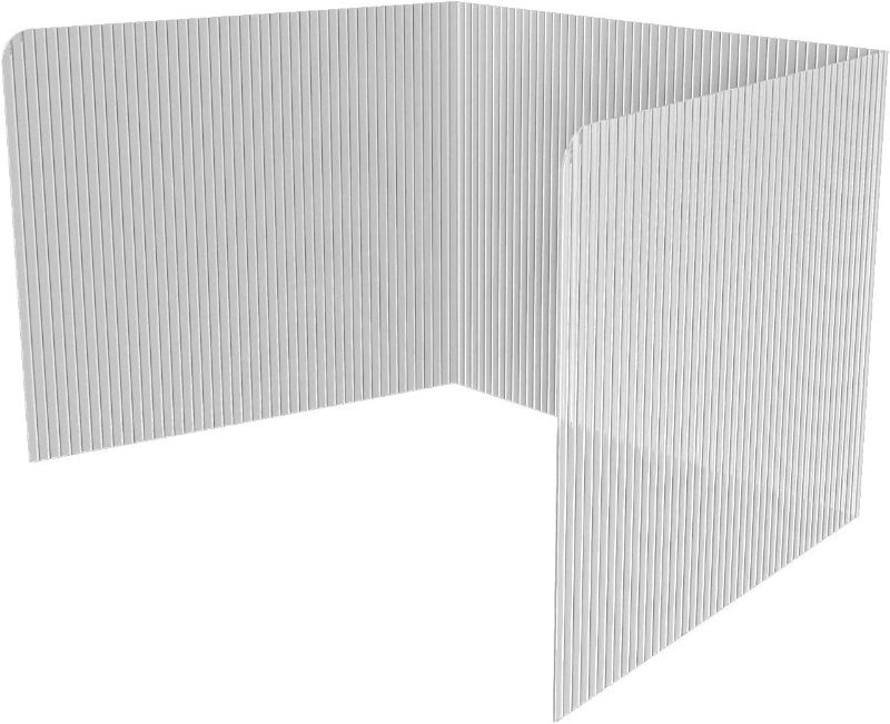 Photo 1 of 20 PIECE-  EARTHABLES - PREMIUM CLASSROOM PRIVACY FOLDERS - WHITE 