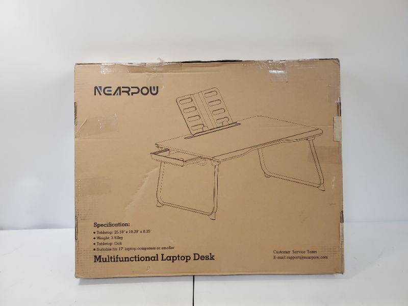 Photo 2 of NEARPOU - Multifunctional Laptop Desk -  25.59" X 19.29" X 0.35"