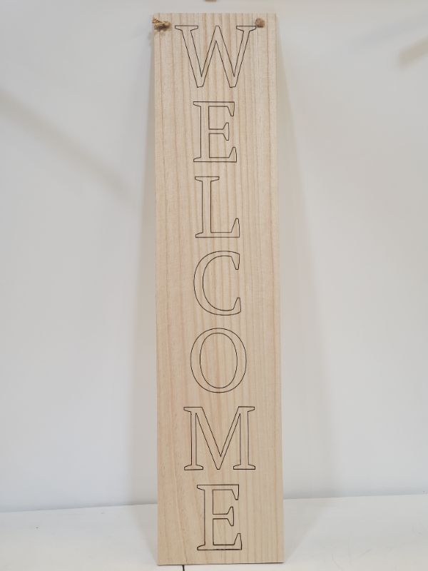 Photo 1 of "WELCOME" BLANK PORCH SIGN  - 41 1/2" x 9 1/2"