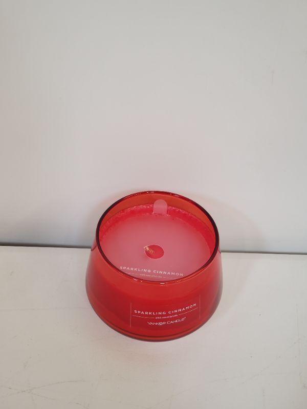 Photo 3 of 10oz Sparkling Cinnamon Studio Collection Glass Candle - Yankee Candle
