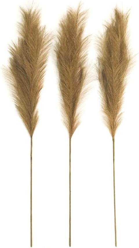 Photo 1 of 72-Branches Faux Tall Pampas Grass- Decor - Taupe