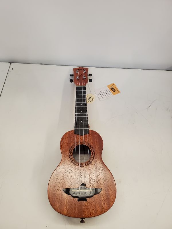 Photo 4 of AKLOT Soprano Ukulele 21 Inch Solid Mahogany Ukelele for Professional Player with Uke Beginner Kit (Gig Bag, Picks, Tuner, Strap, String, Cleaning Cloth, Starter Manual) Soprano Mahogany